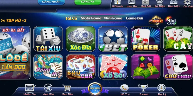 Giới thiệu các tựa game đánh bài tặng tiền đình đám